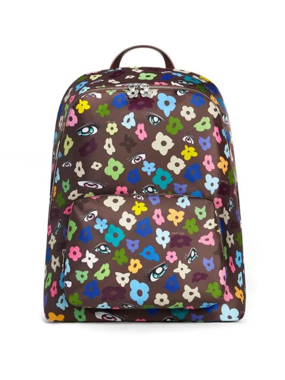 AWAY LIMITED EDITION The Front Pocket Backpack Collab Sandy Liang Brown Floral